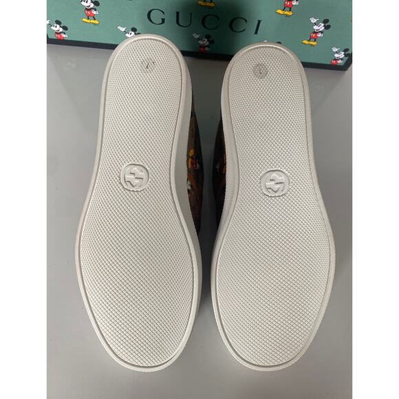 Gucci Men’s GG Supreme Mickey Mouse Sneakers 7.5 US (Gucci 7) Italy 603689 NIB main image 12